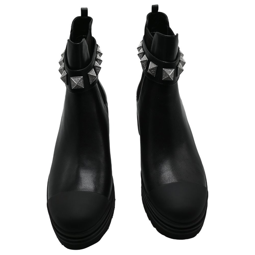 Michael Kors GLENN Studded Leather Boots - Picture 4 of 5